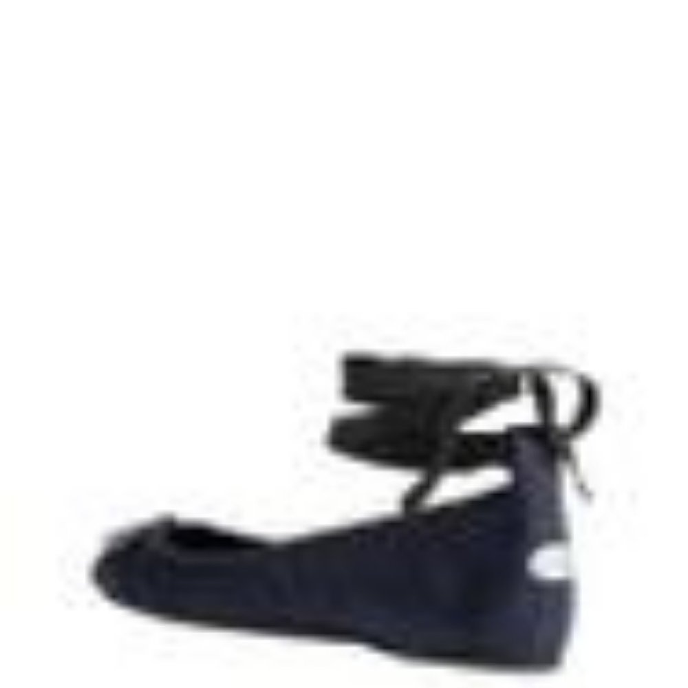 Jimmy Choo Blue Jeweled Toe Grosgrain Ankle Strap Ballet Flats - Picture 9 of 13